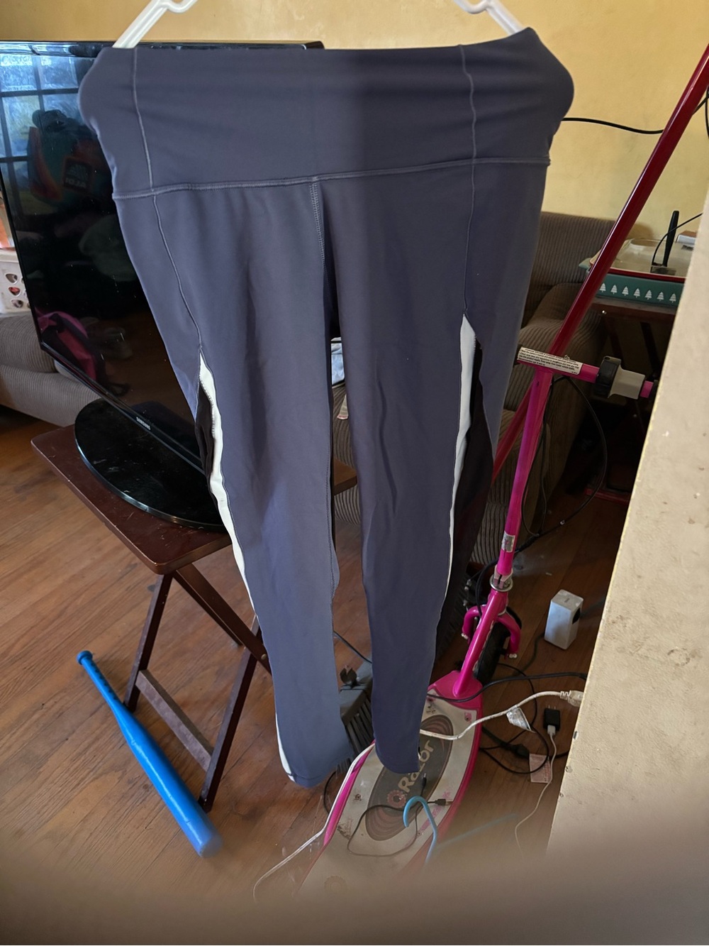 Victoria's Secret Blue Athletic Joggers with Black & White Side Panels